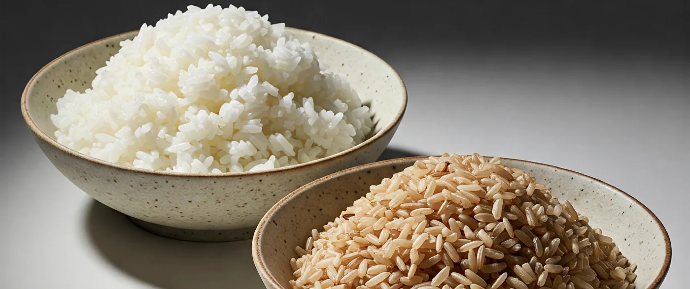 Arroz integral vs arroz blanco