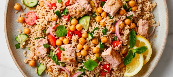 Ensalada de arroz integral