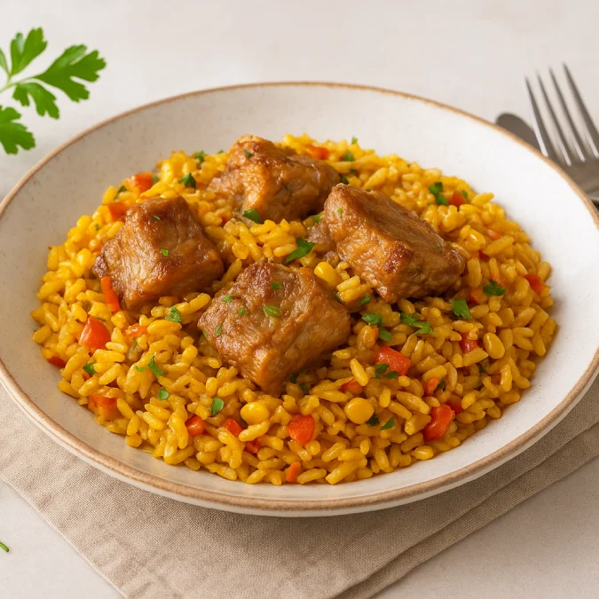 Arroz con costillas de cerdo