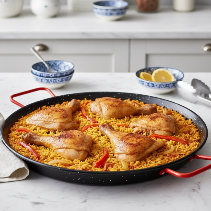 Paella de pollo
